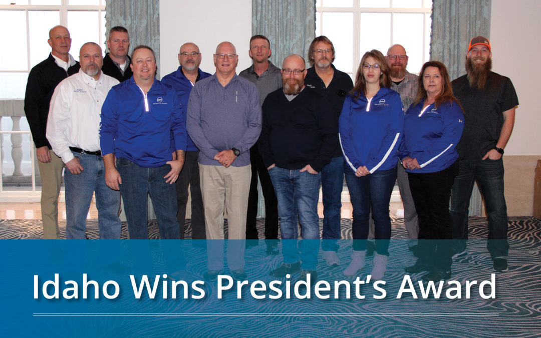 Idaho Wins President’s Award with Fewest MVAs Fleet-wide