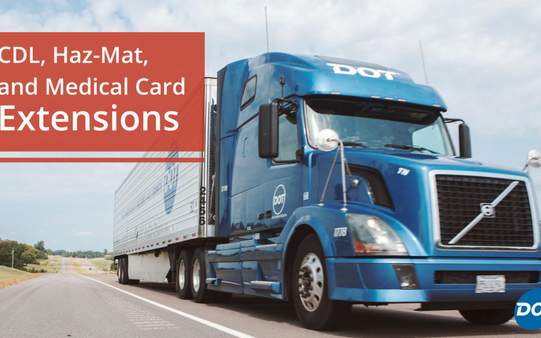 CDL, Haz-Mat, and Medical Card Extensions