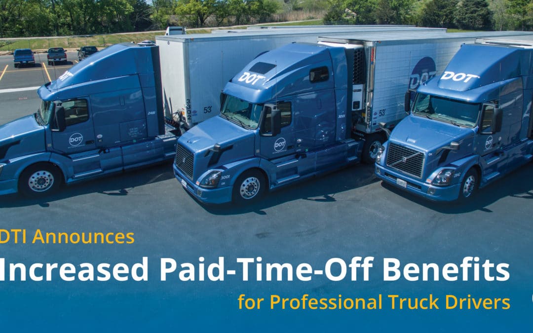 DTI Announces Increased Paid-Time-Off Benefits for Professional Truck Drivers